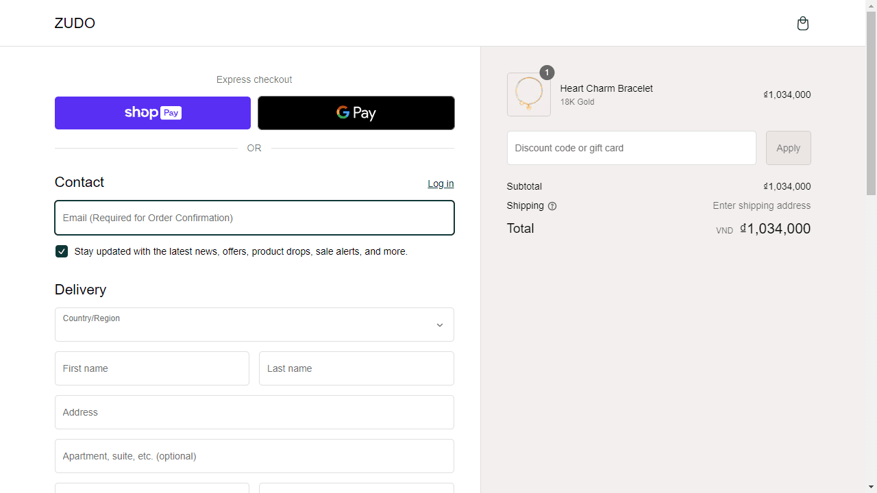 How to apply Zudo coupon code